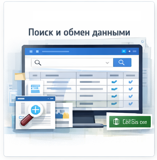 Поиск и обмен данными